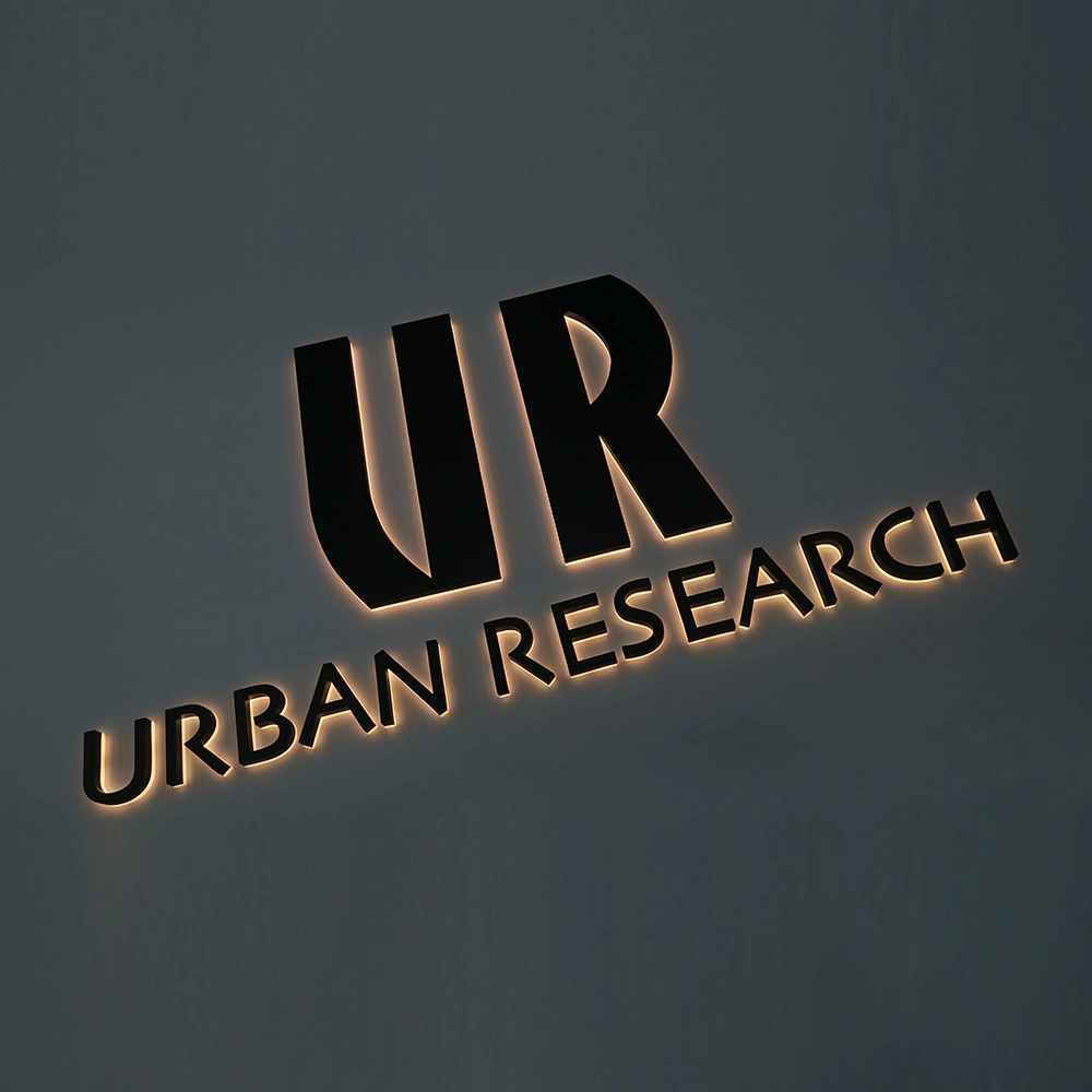 Backlit Acrylic Letters with Baking Paint Finish