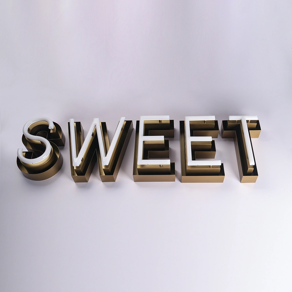 Open-Face LED Neon Signs | Inlaid Acrylic Neon Channel Letters