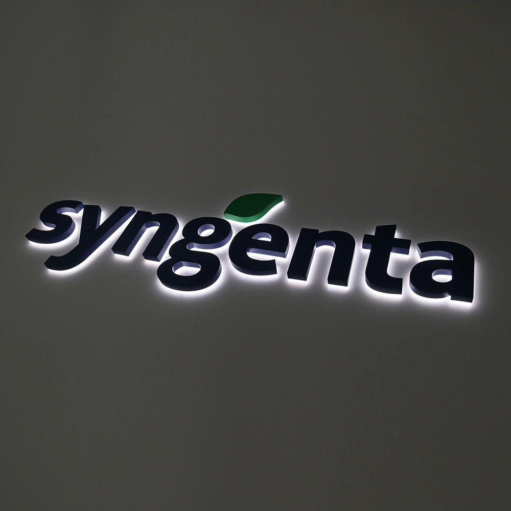 Premium Halo-Lit Metal Signs | Painted Opaque Face with Soft LED Backlight