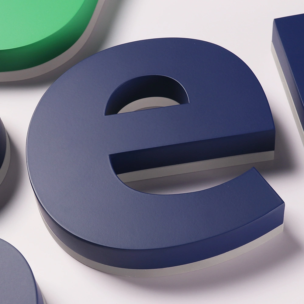 Premium Halo-Lit Metal Signs | Painted Opaque Face with Soft LED Backlight