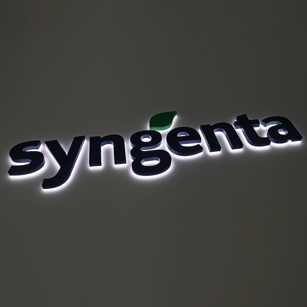 Premium Halo-Lit Metal Signs | Painted Opaque Face with Soft LED Backlight