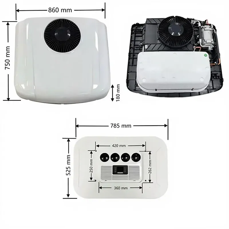 Bowente 2700W 24V Scroll Compressor Vehicle Air Conditioner