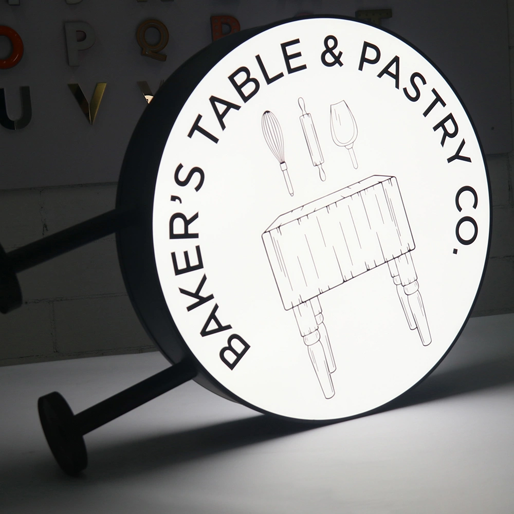 Double-Sided Painted Lightbox | Projecting Blade Sign | Made in China