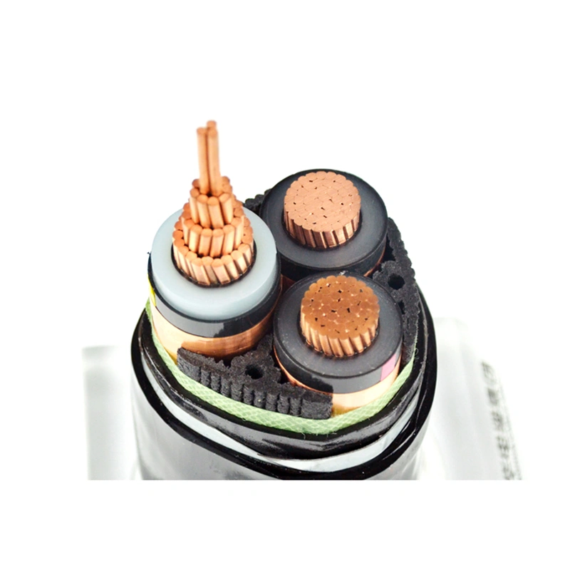 Kupferleiter XLPE-PVC-isoliertes stahlseilummanteltes elektrisches Kabel VV32