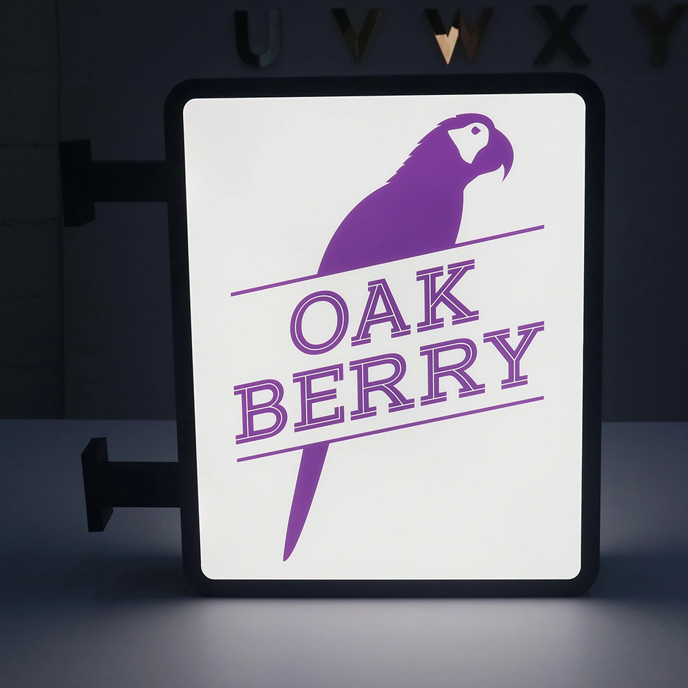 Premium Projecting LED Lightbox | Double-Sided Painted Metal Blade Sign