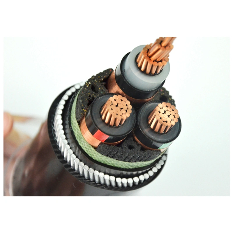 Kupferleiter XLPE-PVC-isoliertes stahlseilummanteltes elektrisches Kabel VV32