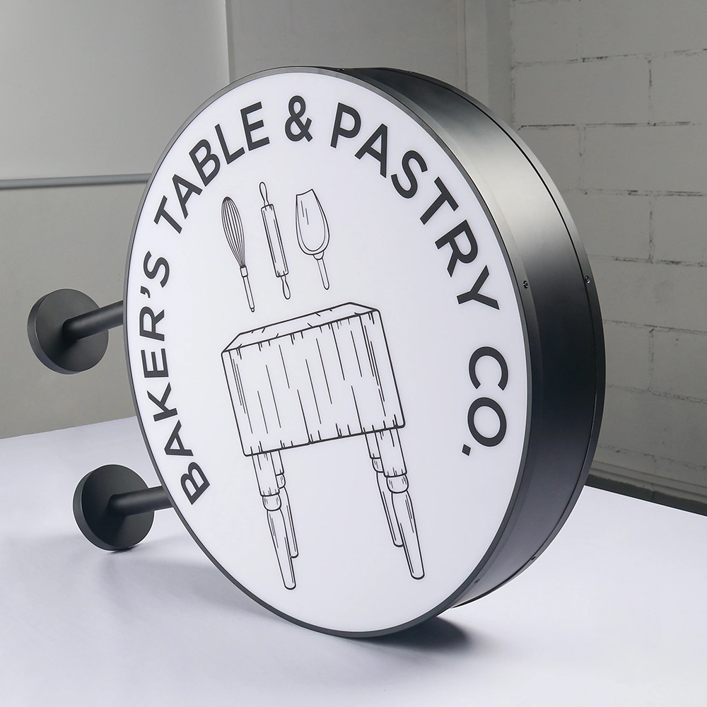 Double-Sided Painted Lightbox | Projecting Blade Sign | Made in China