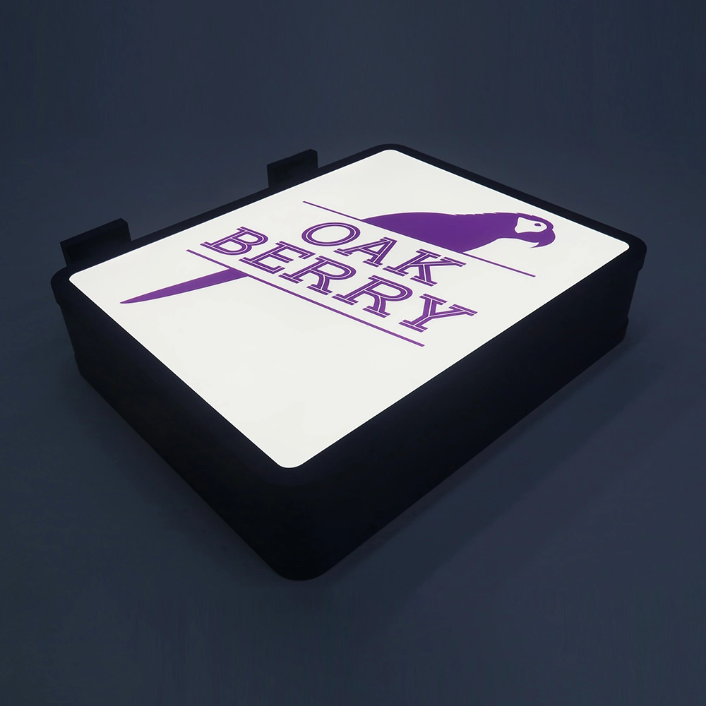 Premium Projecting LED Lightbox | Double-Sided Painted Metal Blade Sign