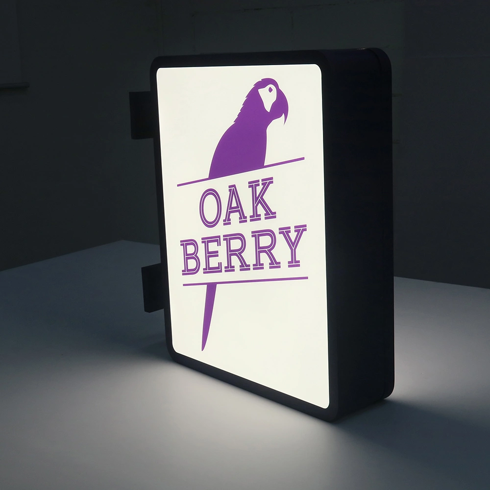 Premium Projecting LED Lightbox | Double-Sided Painted Metal Blade Sign