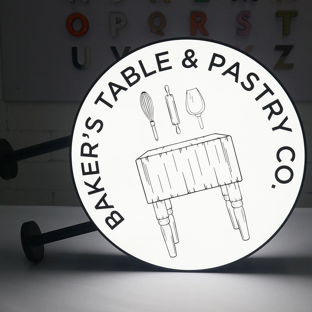 Double-Sided Painted Lightbox | Projecting Blade Sign | Made in China