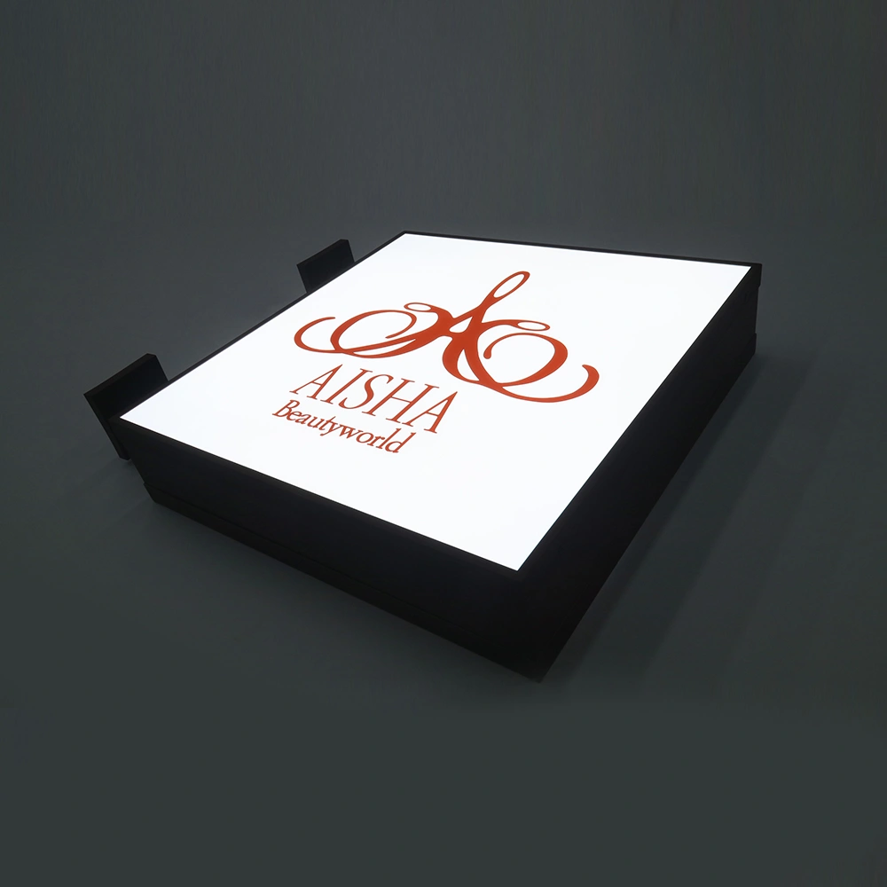 Double-Sided Illuminated Blade Sign | UV Printed Acrylic, Stainless Steel Frame