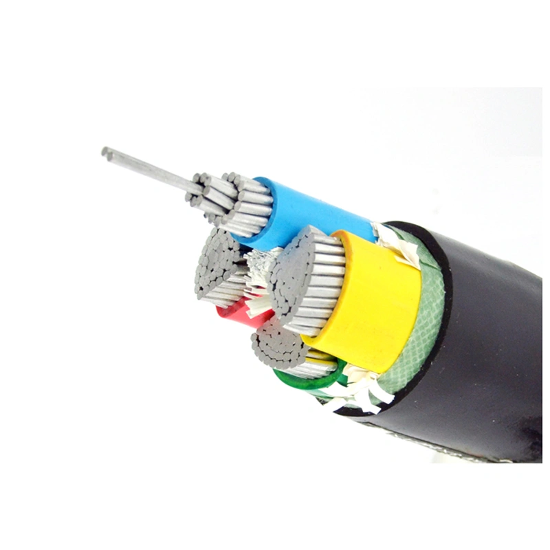 U-1000V Zırhlı Olmayan Üç Çekirdekli Alüminyum İletken PVC İzole ve Kabloşetli Kablo