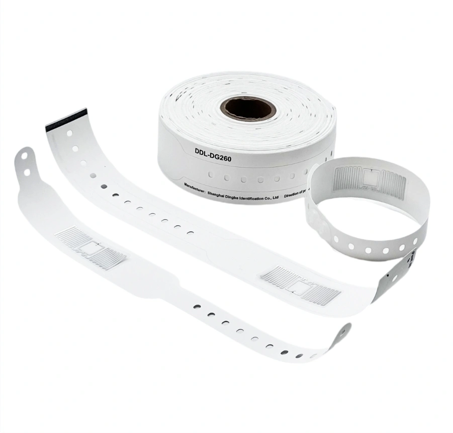 RFID Thermal Printing Wristband, Disposable Hospital Patient ID Band, Waterproof RFID Wristband for Events &amp; Healthcare