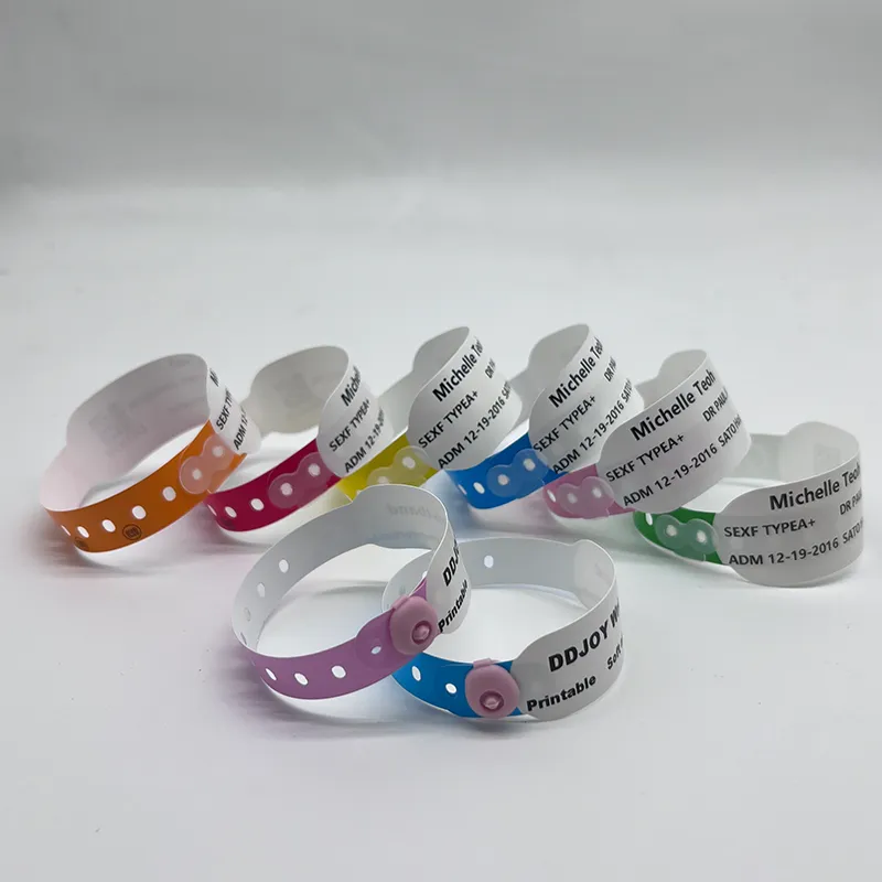 RFID Thermal Printing Wristband, Disposable Hospital Patient ID Band, Waterproof RFID Wristband for Events &amp; Healthcare
