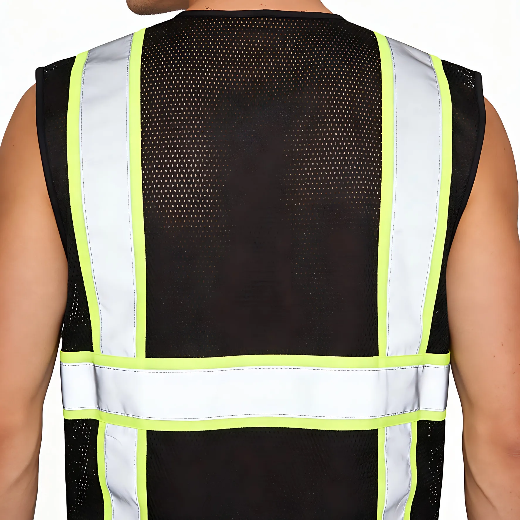 High-Visibility Mesh Reflective Safety Vest