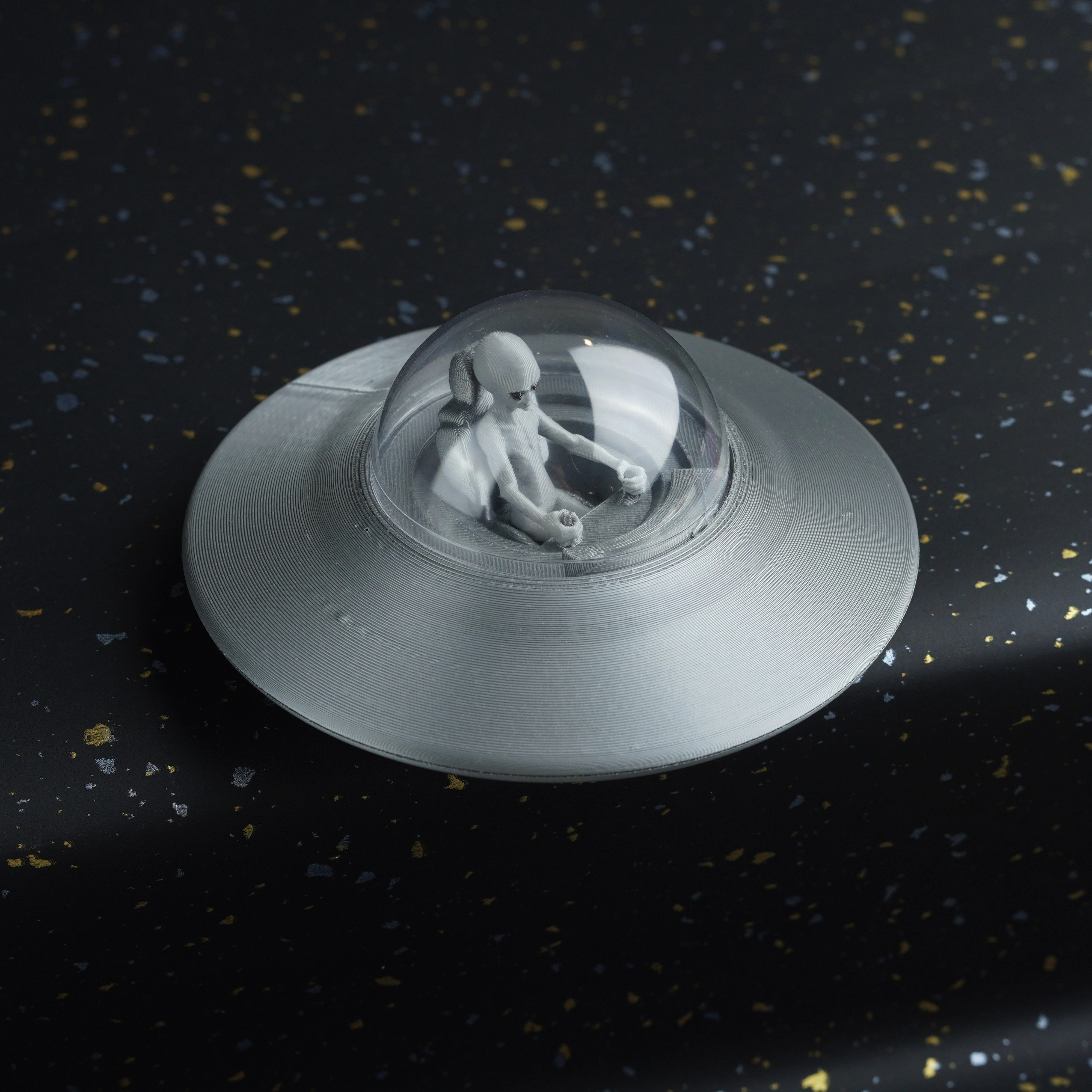 Wholesale Custom Alien with UFO Figures | 3D Printing Service China