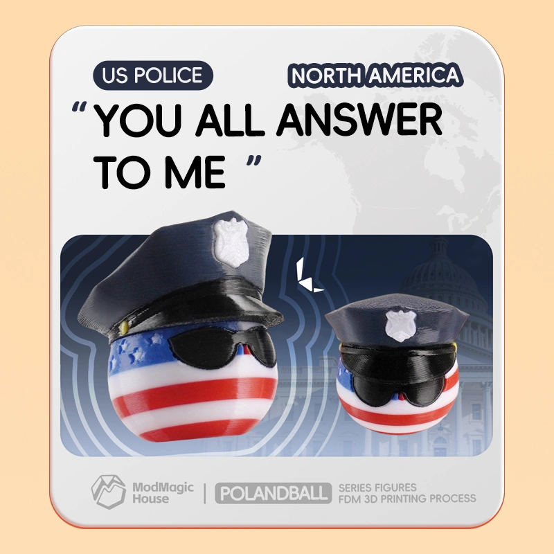 USA ball-Wholesale 35mm Polandball