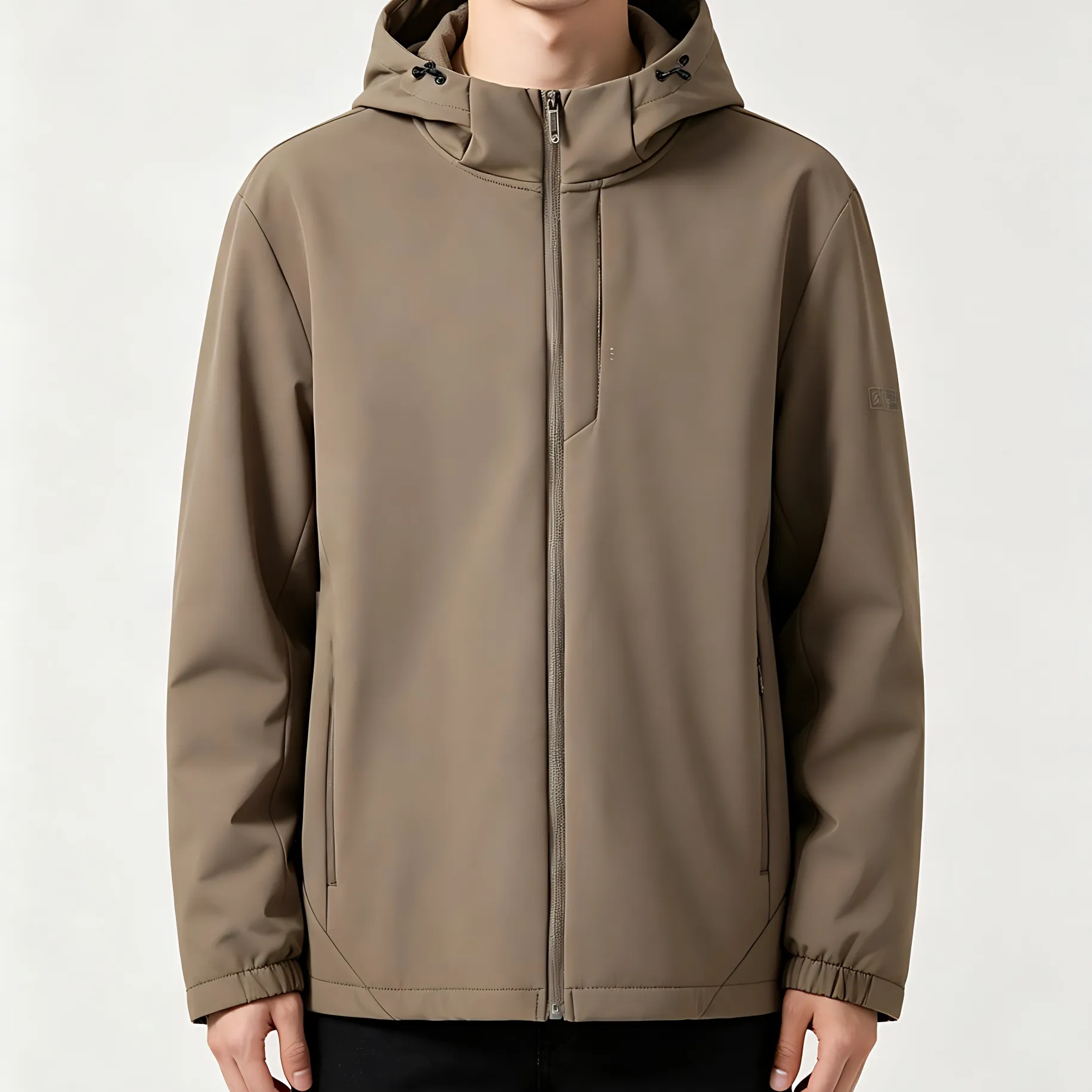 Men's Soft &amp; Stretchy Casual Jacket Military Khaki