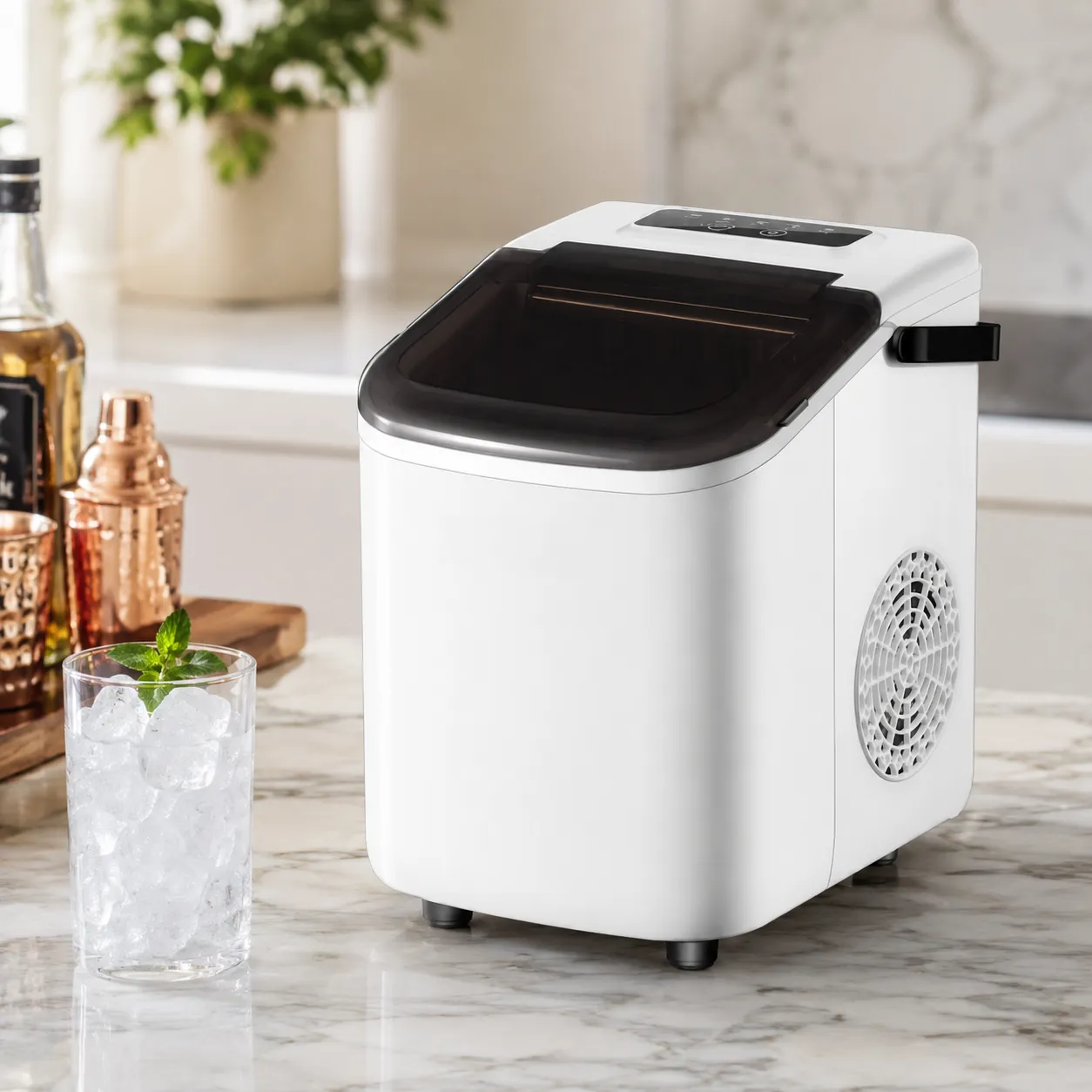 Portable Countertop Bullet Ice Maker IC0001 with Smart Control Panel