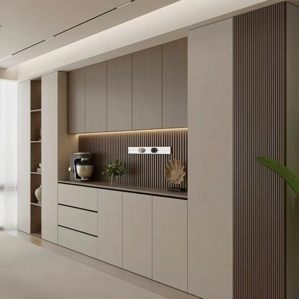 ENNOR Custom Fluted Sideboards and Dining Cabinetry Walls