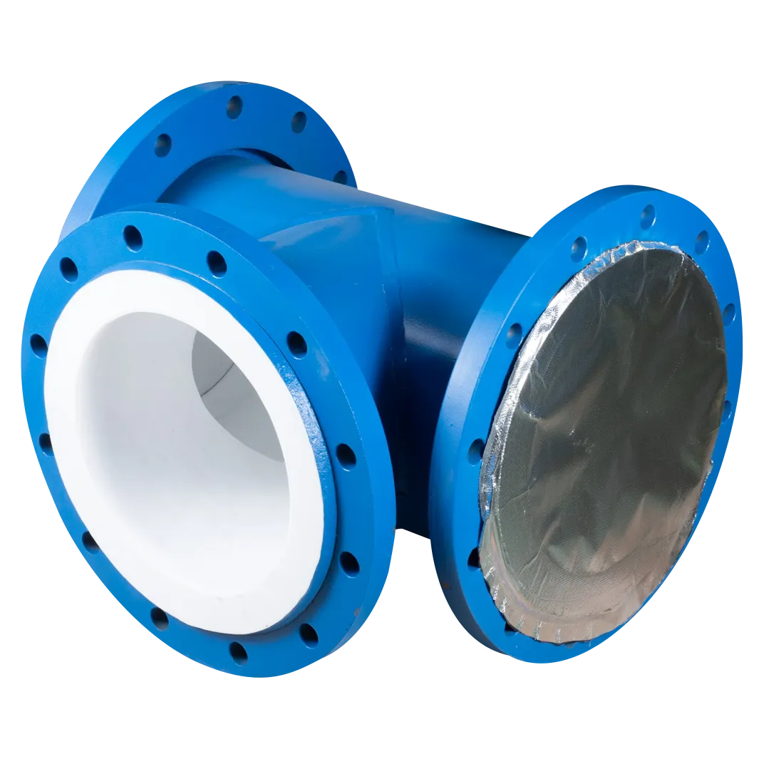 PTFE &amp; PFA Lined Unequal Tees | Heavy-Duty Lined Branch Fittings