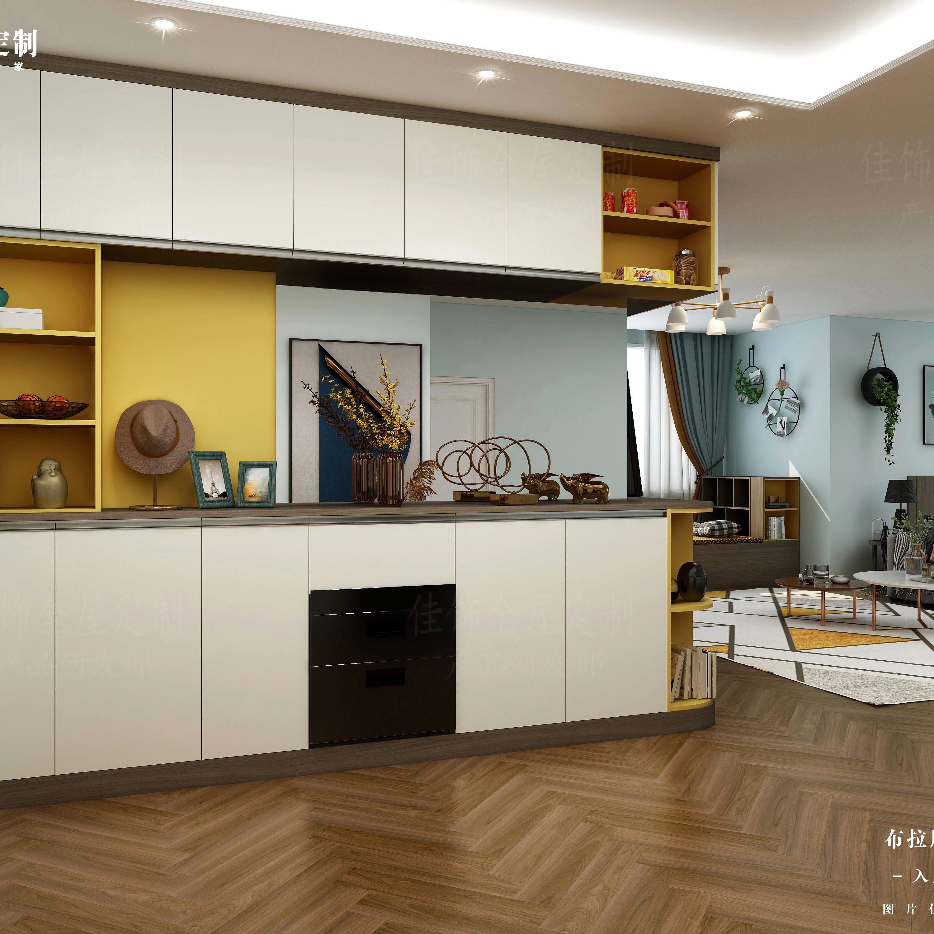 Bespoke Contemporary Entryway Cabinet &amp; Foyer Storage System
