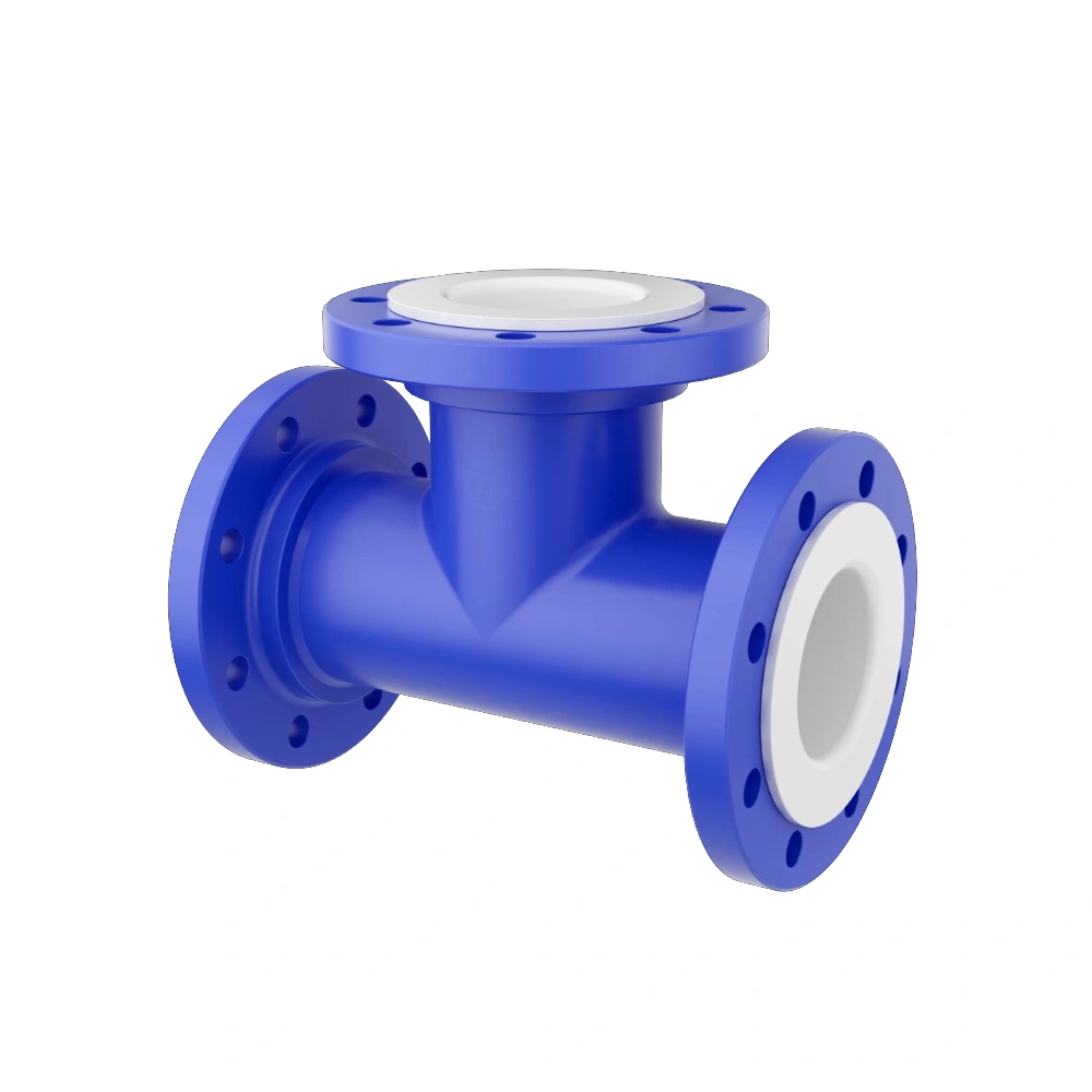 PTFE &amp; PFA Lined Unequal Tees | Heavy-Duty Lined Branch Fittings