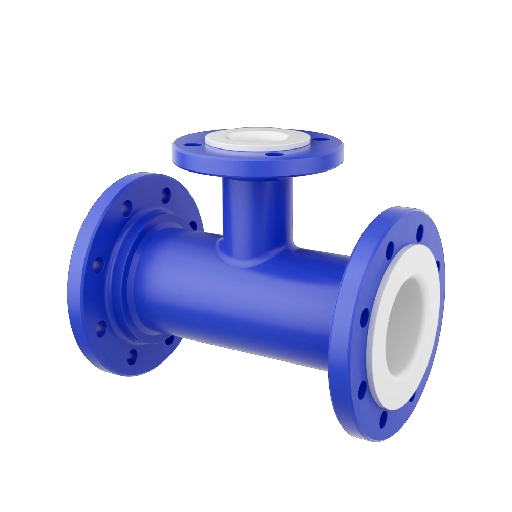 PTFE &amp; PFA Lined Reducing Tees | Fluoropolymer Lined Branch Fittings