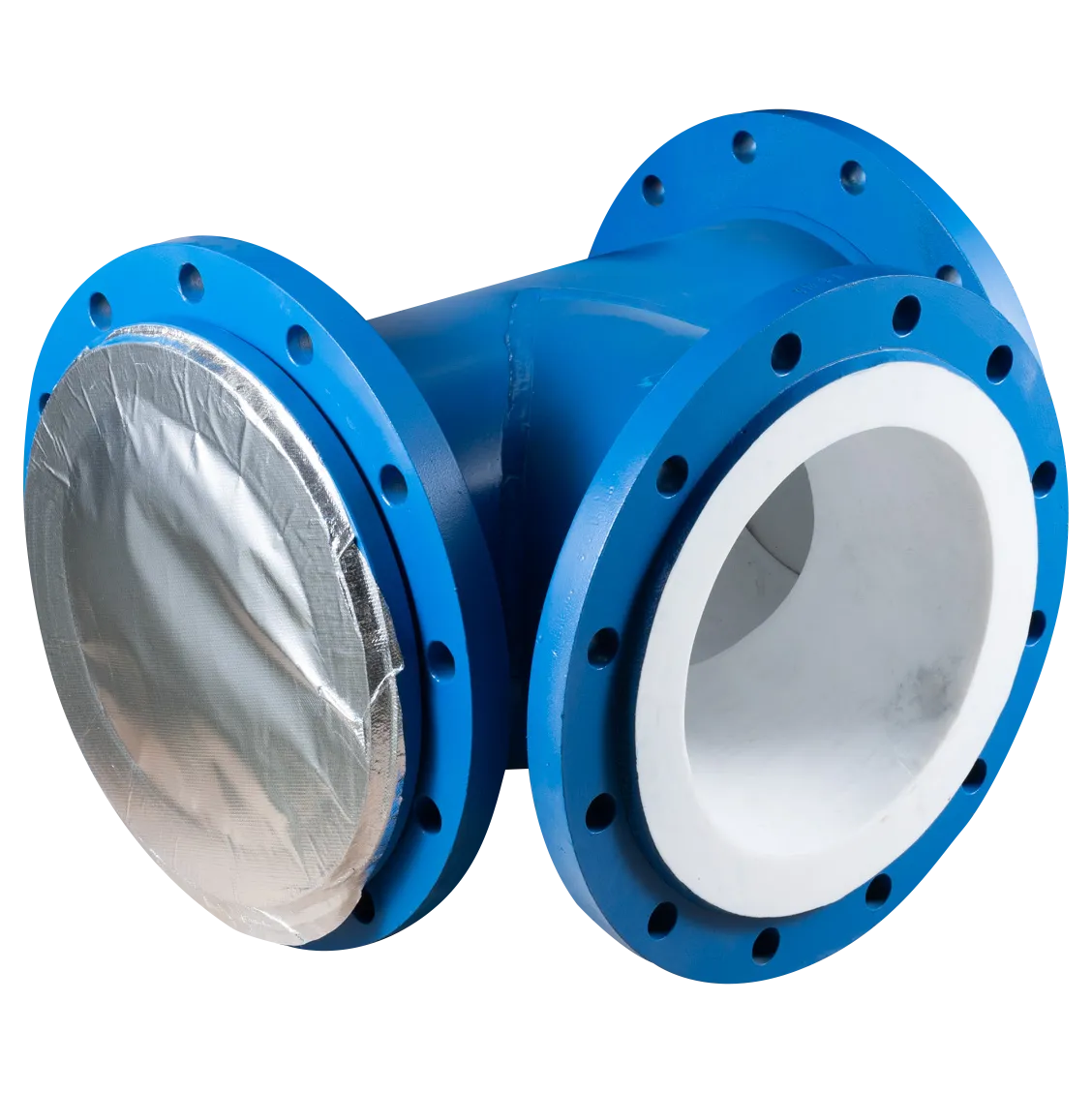 PTFE &amp; PFA Lined Unequal Tees | Heavy-Duty Lined Branch Fittings