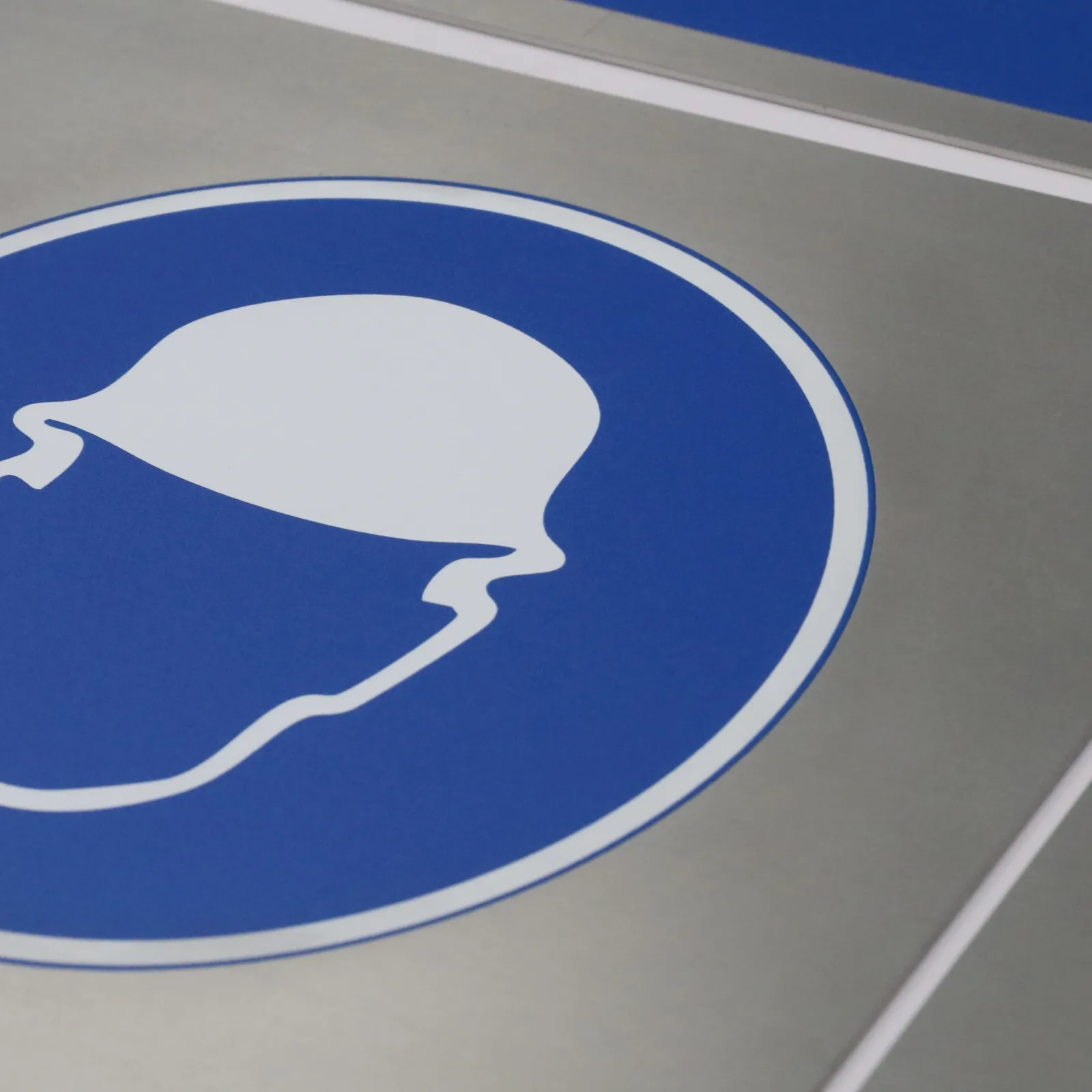 Custom Brushed Stainless Steel Industrial Safety Signs | UV Printed Metal PPE Signs