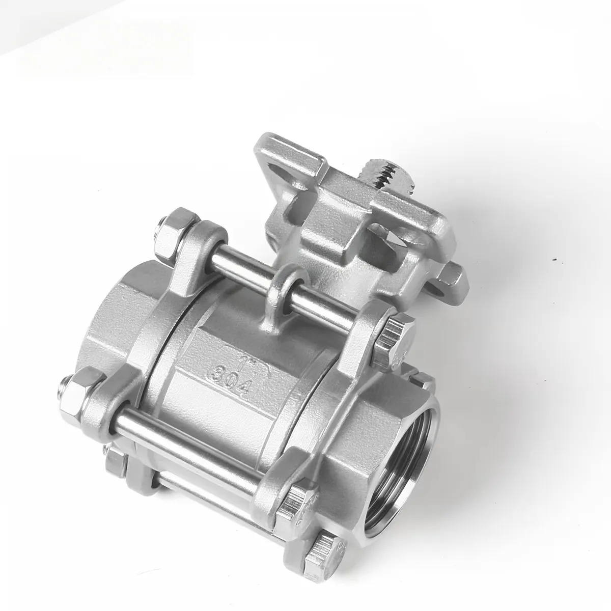 ISO 5211 Direct Mount 3-Piece Threaded Ball Valve
