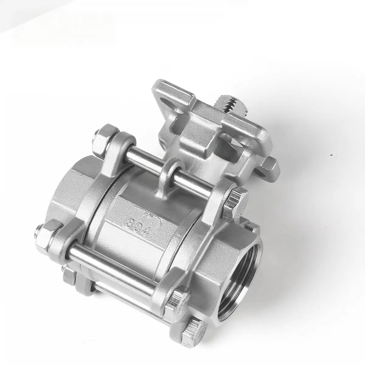 ISO 5211 Direct Mount 3-Piece Threaded Ball Valve