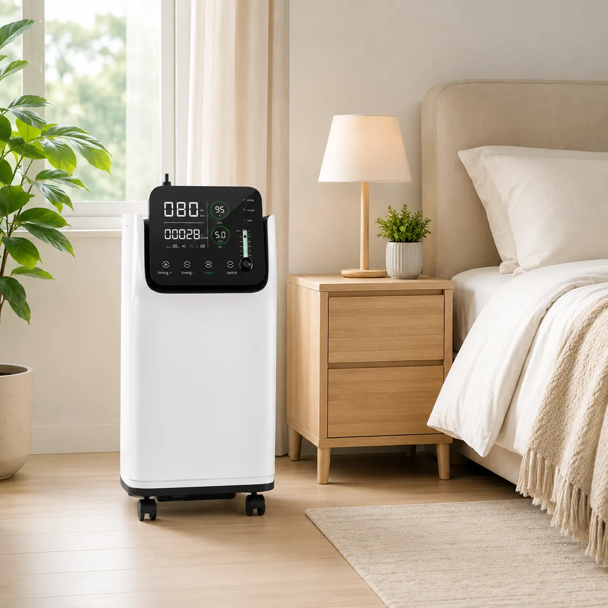 ZY-5AW Series Clinical &amp; Home Use High-Flow Oxygen Concentrator
