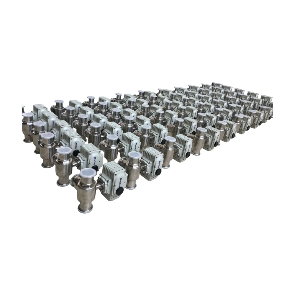 Q985F-10P / Φ51 Sanitary Tri-Clamp Electric 3-Way Ball Valve