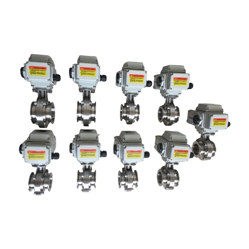 Sanitary Tri-Clamp Electric Butterfly Valve