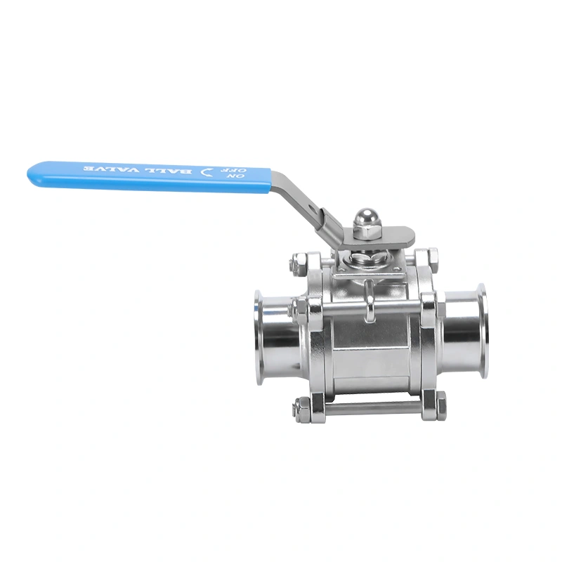 Sanitary Manual 3-Piece Tri-Clamp Ball Valve