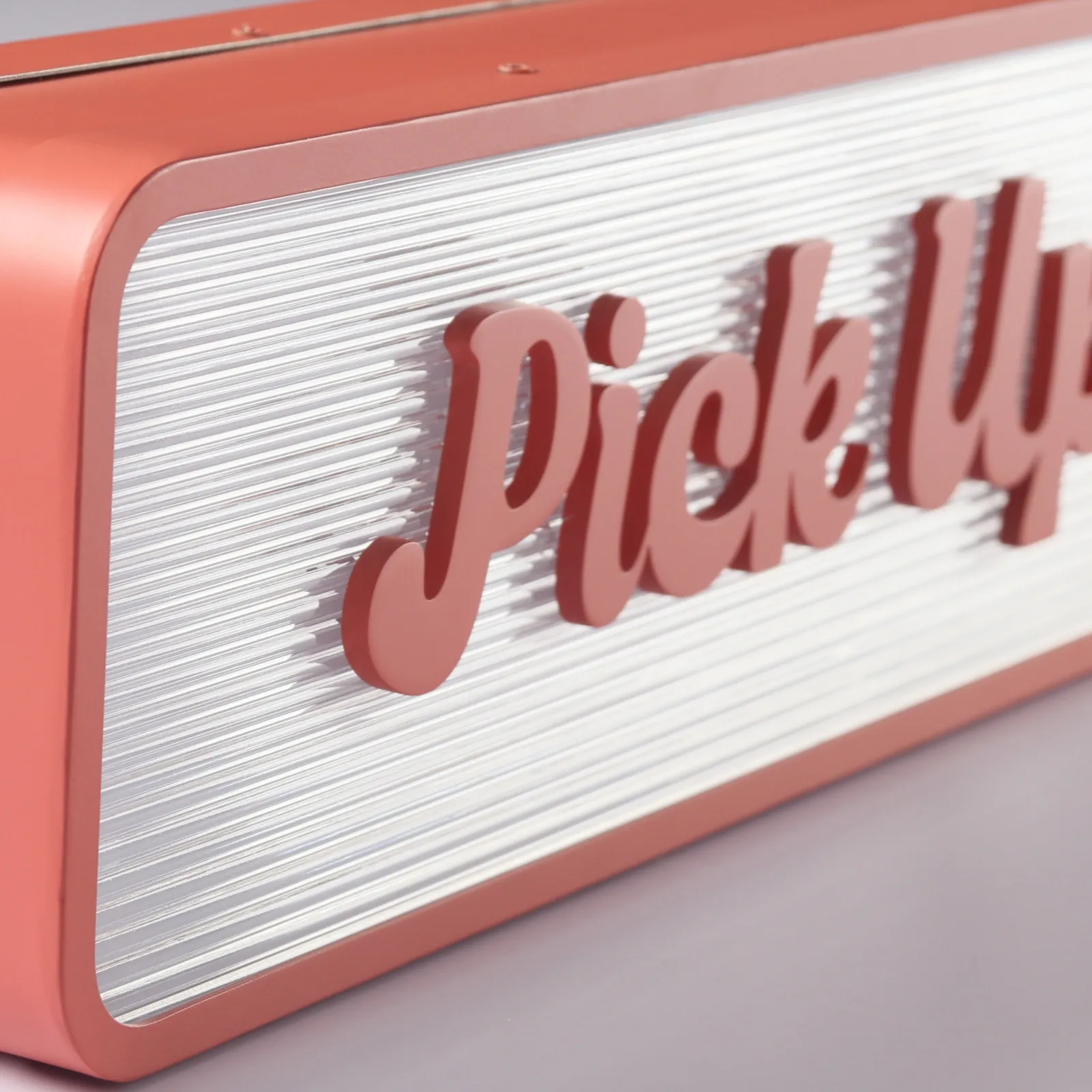 Custom Double Sided Blade Sign Projecting Light Box | Fluted Acrylic and Baked Paint Finish