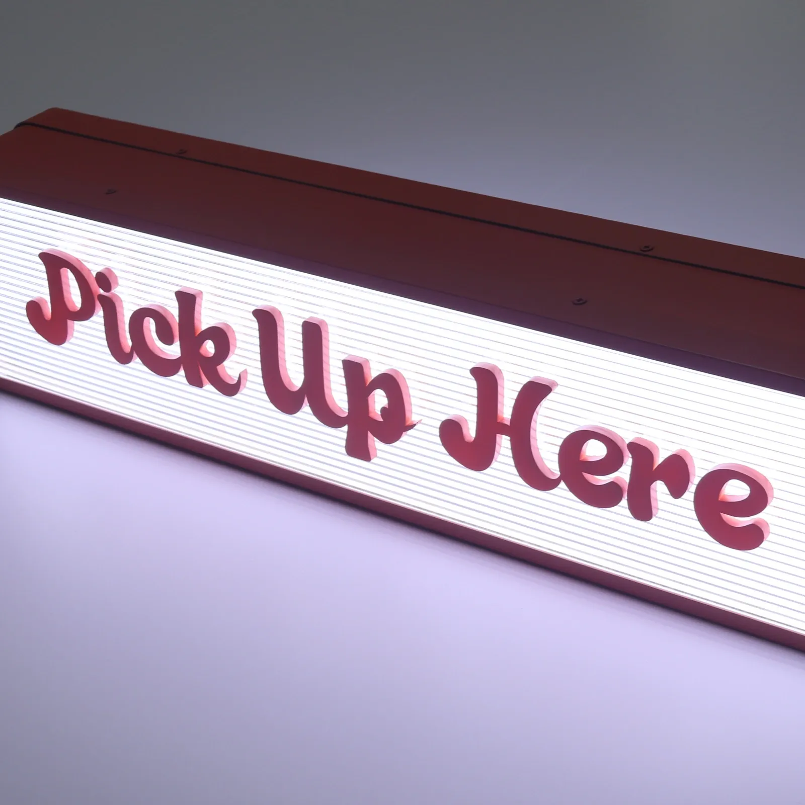 Custom Double Sided Blade Sign Projecting Light Box | Fluted Acrylic and Baked Paint Finish