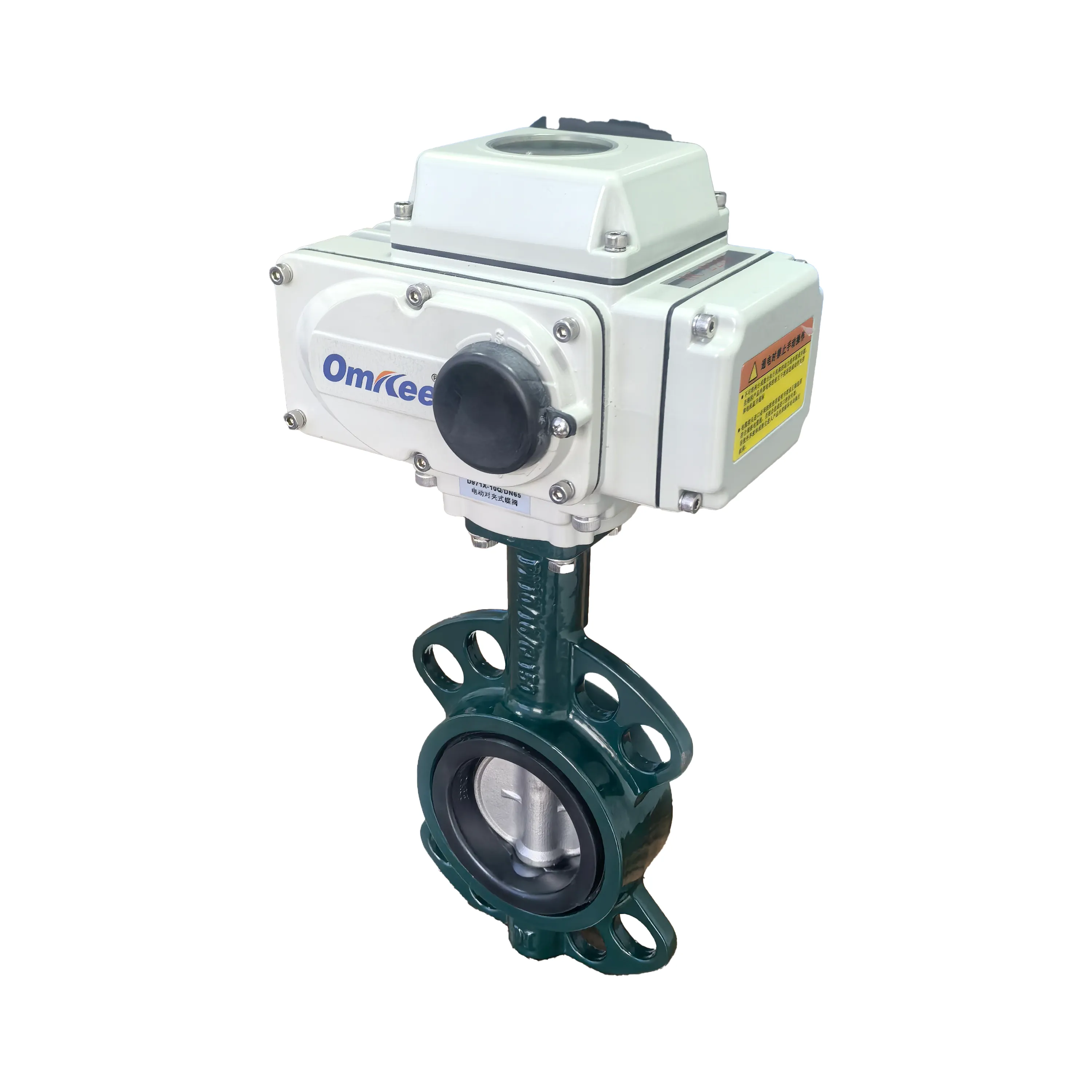 D971XP-10Q DN40 Electric Wafer Butterfly Valve