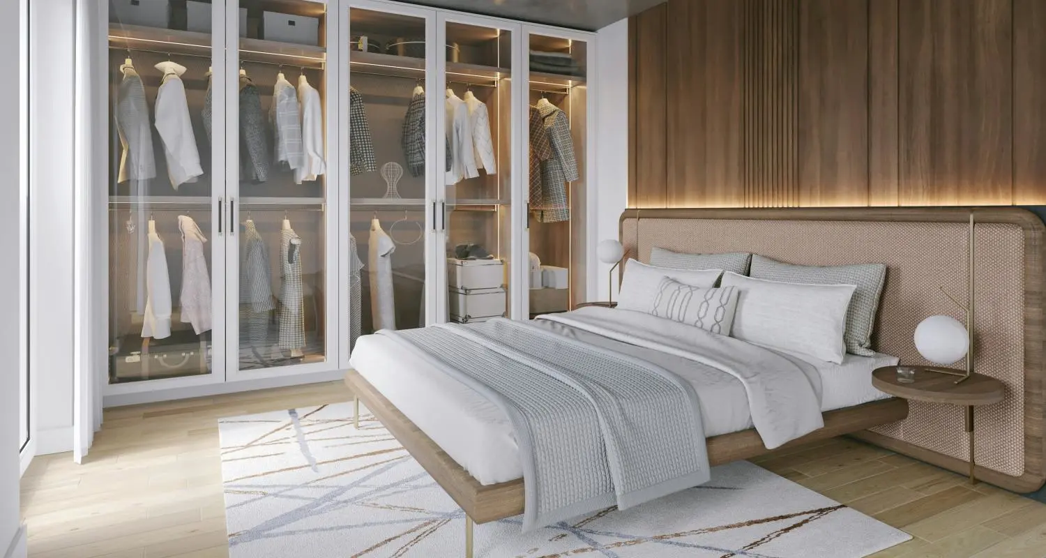 Armoires de chambre moderne qui améliorent la décoration de la maison