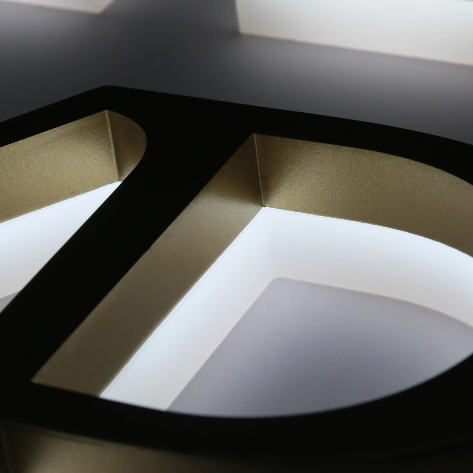 Custom Side-Lit Edge Glow Metal Letters | Stainless Steel with Acrylic Base