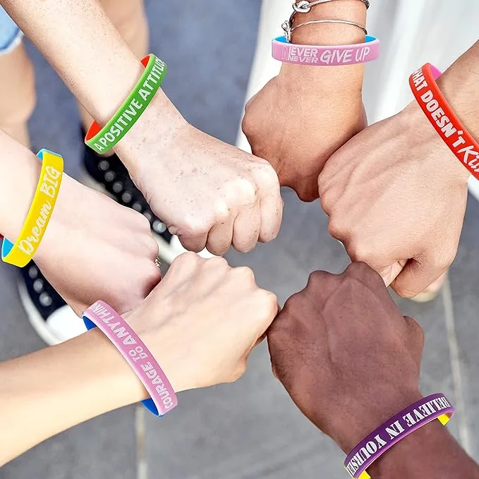 Bracelets en silicone personnalisés – Options douces, durables et phosphorescentes disponibles