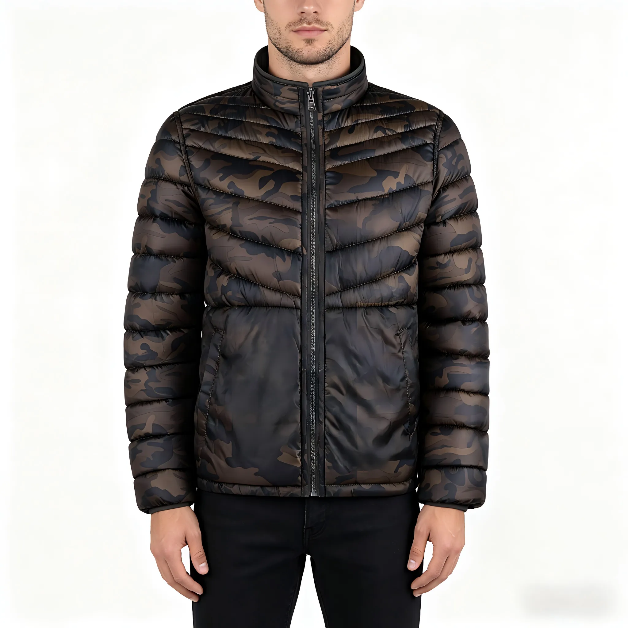 Men's Reversible Basic Padded Jacket