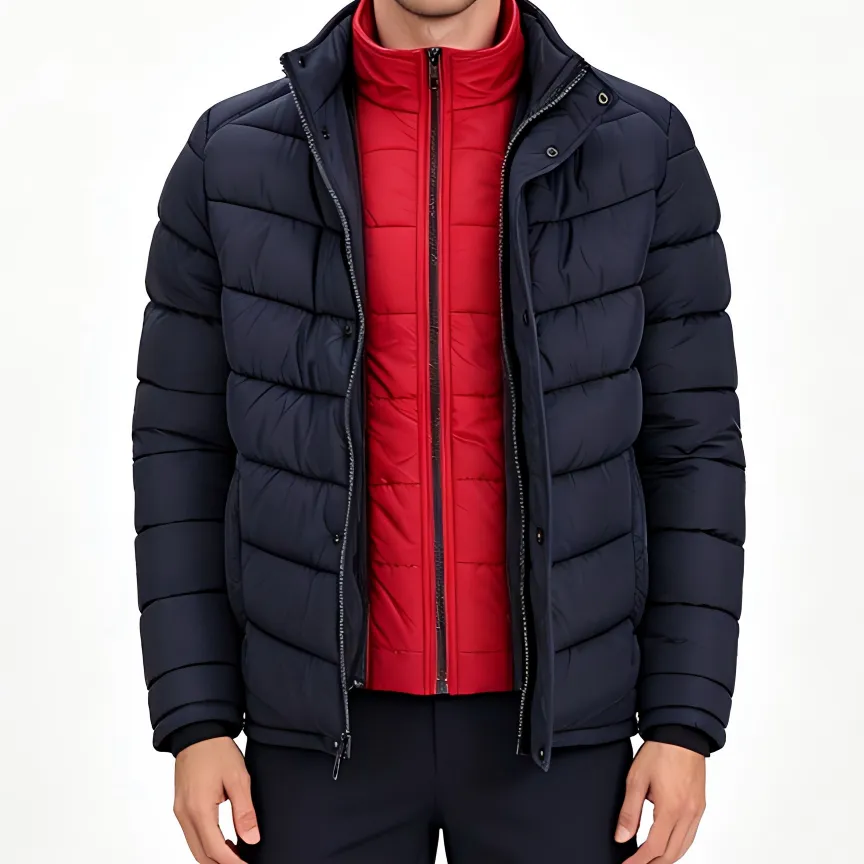 Men's Single Reversible Hooded Padded Jacket