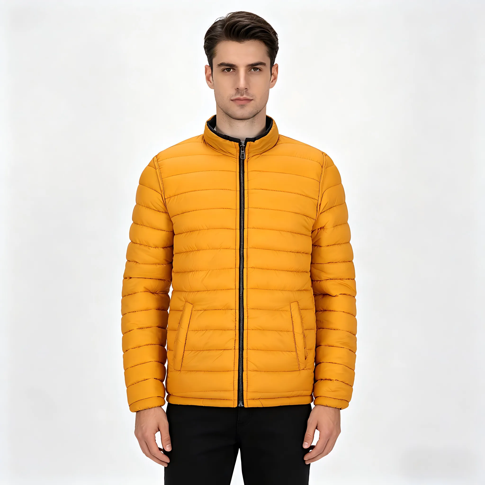 Men's Double Reversible Hooded Padded Jacket