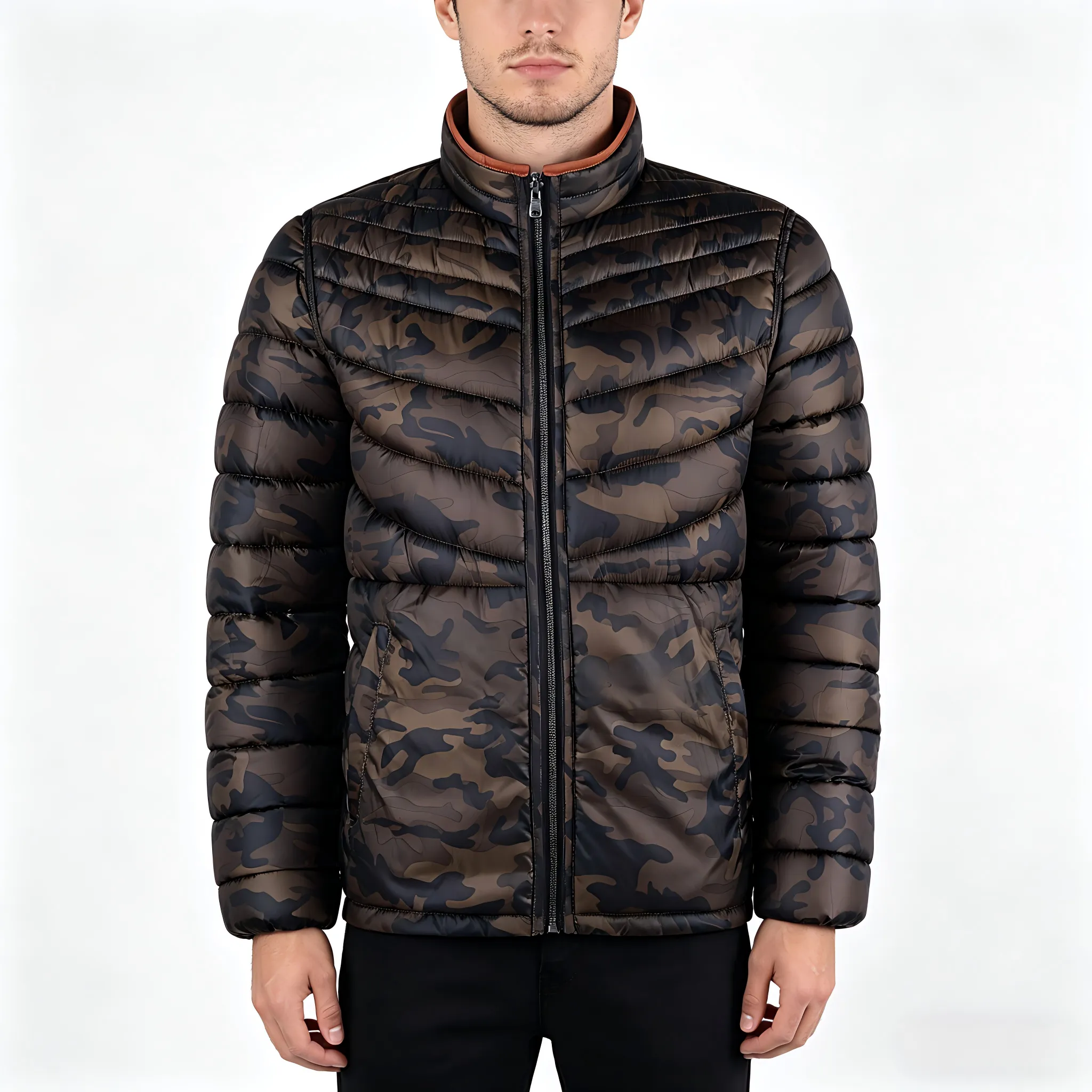 Men's Reversible Basic Padded Jacket