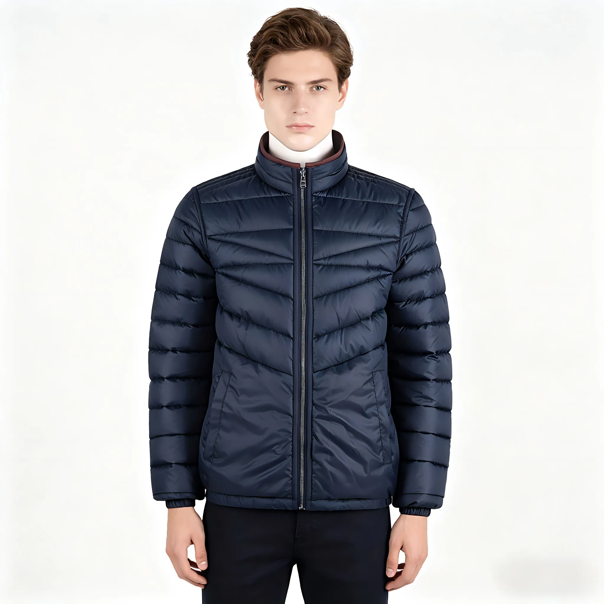 Men's Reversible Basic Padded Jacket