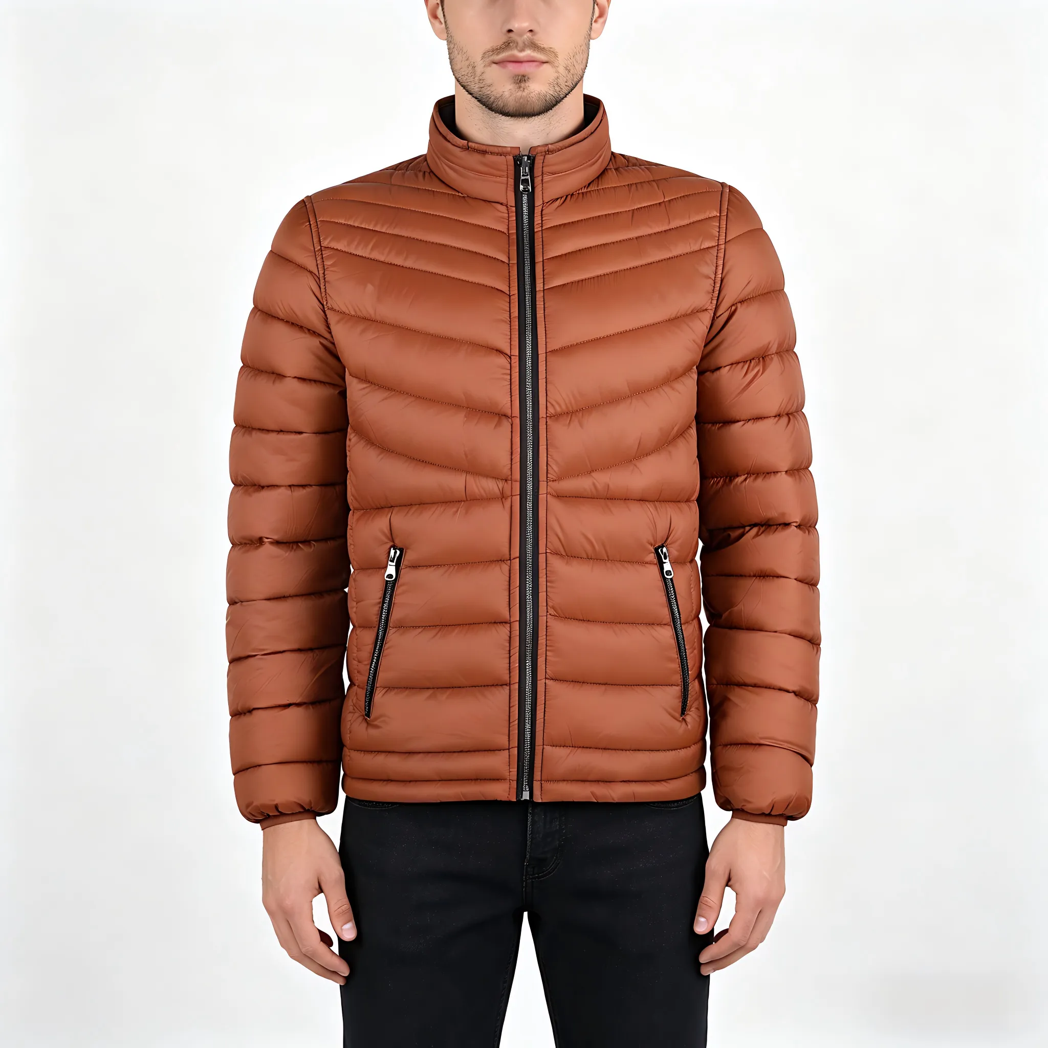 Men's Reversible Basic Padded Jacket