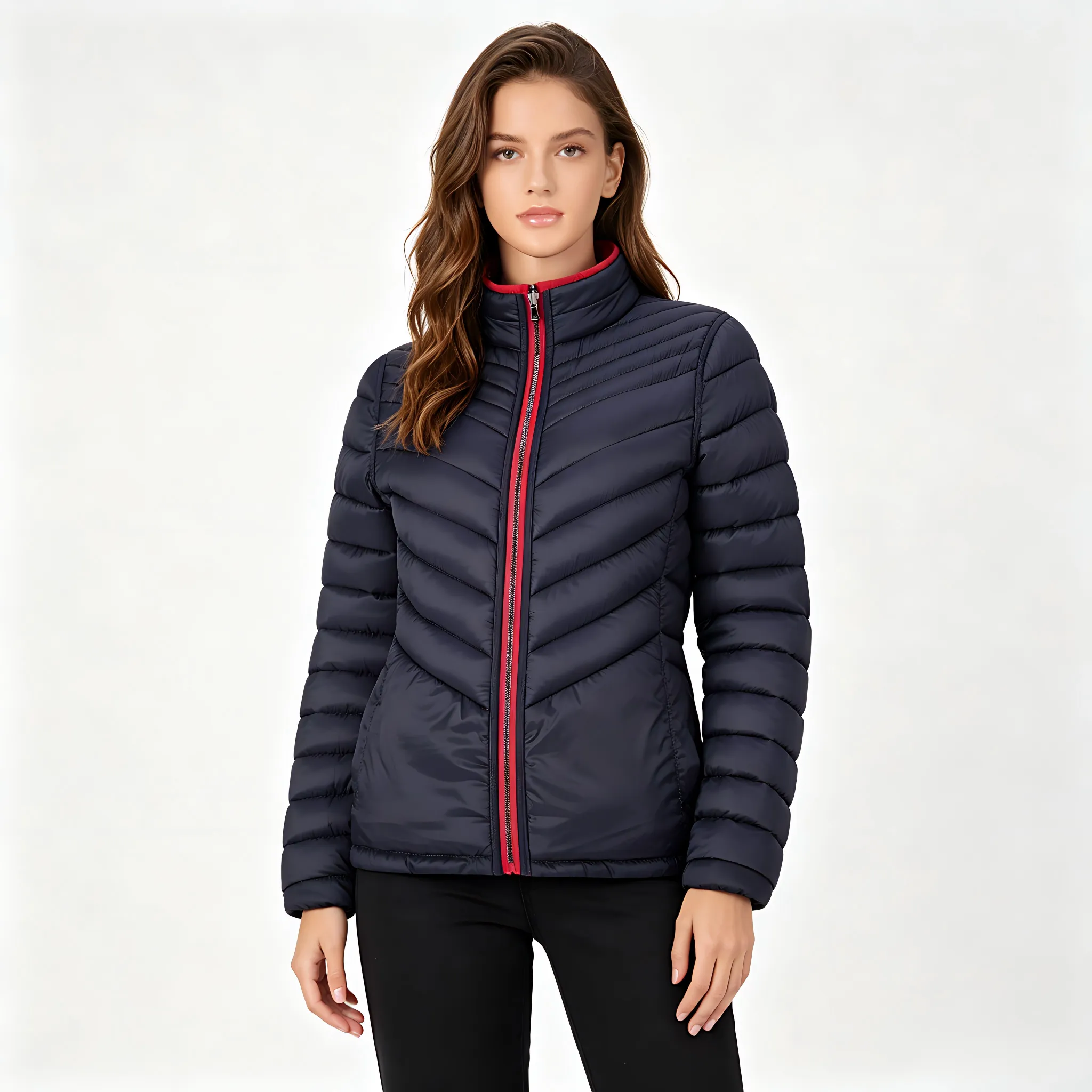 Women's Plus-Size Reversible Padded Jacket