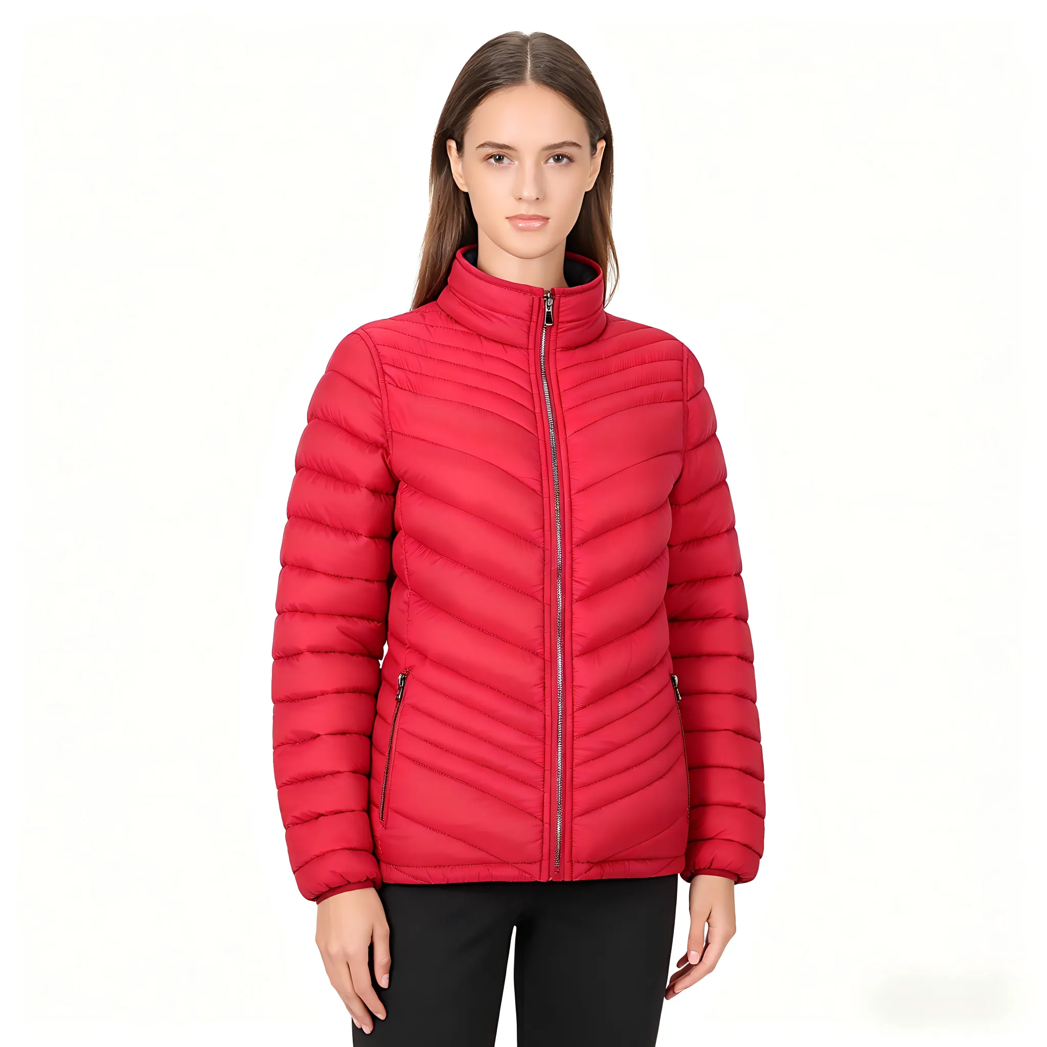 Women's Plus-Size Reversible Padded Jacket